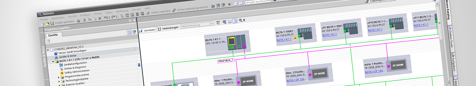 Screenshot einer SPS Software